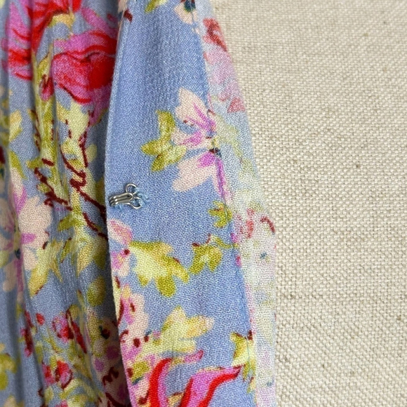 Free People Intimately Should I Say Halter Bodysuit Hydrangea Floral Size Small - Picture 15 of 16